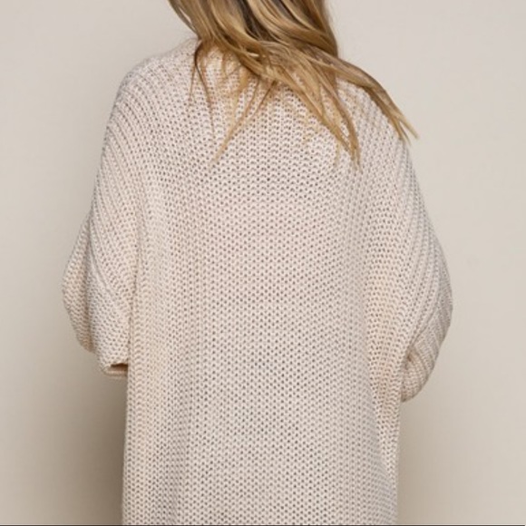 MAXI CARDIGAN ~ Powder beige - Picture 10 of 16